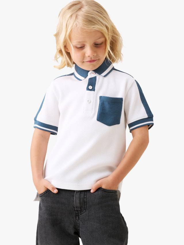 Детская хлопковая вязаная поло Angel & Rocket, White
Детская хлопковая вязаная поло Angel & Rocket, White