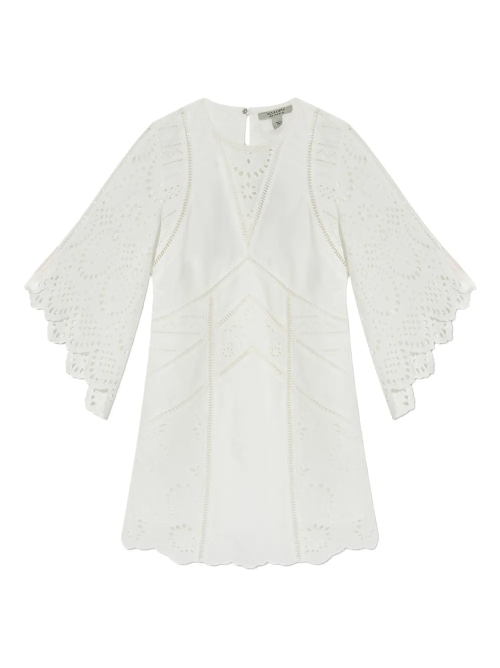 Платье мини Luci AllSaints, белый 
Платье мини Luci AllSaints, белый