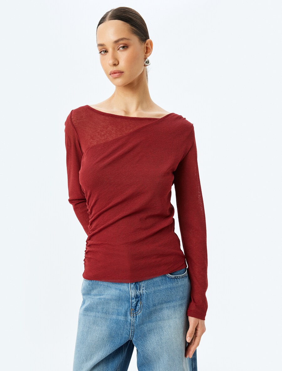 Рубашка Koton, бордовый
Рубашка Koton, бордовый