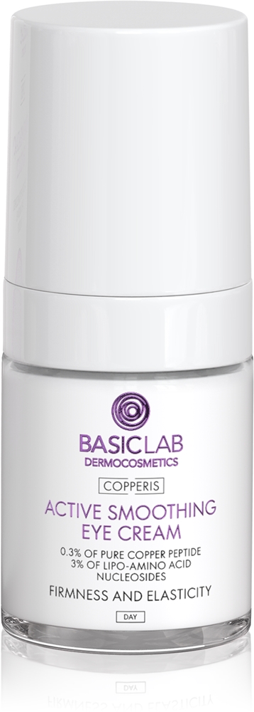 Dermocosmetics Copperis разглаживающий дневной крем для кожи вокруг глаз Basiclab, 18 мл
Dermocosmetics Copperis разглаживающий дневной крем для кожи вокруг глаз Basiclab, 18 мл