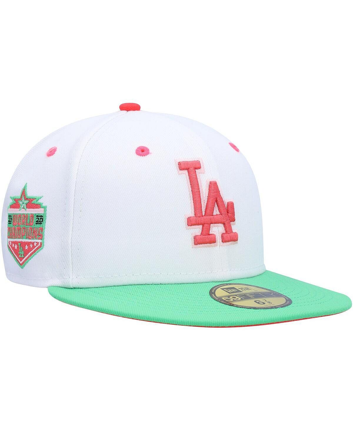 Мужская белая, зеленая приталенная шляпа Los Angeles Dodgers Watermelon Lolli 59FIFTY New Era
Мужская белая, зеленая приталенная шляпа Los Angeles Dodgers Watermelon Lolli 59FIFTY New Era