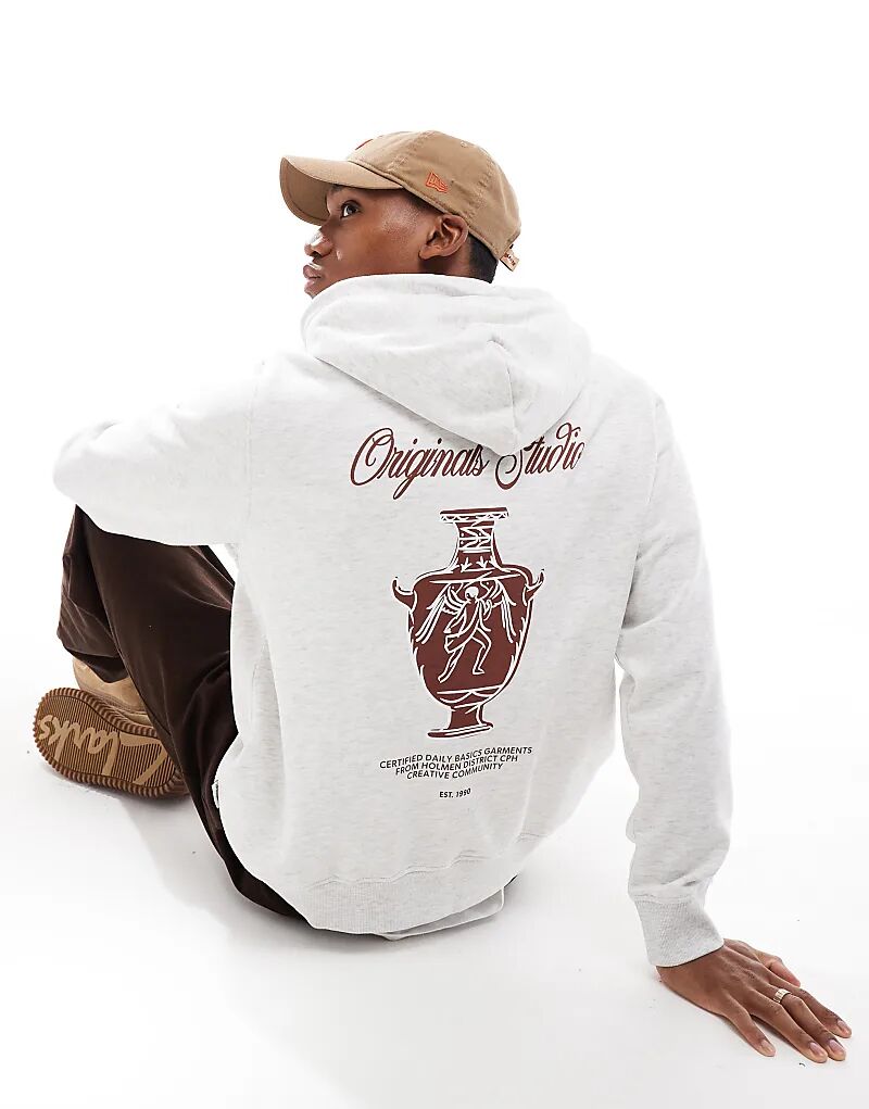 Толстовка свободного кроя с принтом в виде вазы на спине серого меланжевого цвета Jack & Jones
Толстовка свободного кроя с принтом в виде вазы на спине серого меланжевого цвета Jack & Jones