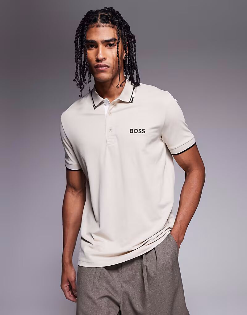 Поло из джерси с логотипом BOSS Green Paddy Pro бежевого цвета
Поло из джерси с логотипом BOSS Green Paddy Pro бежевого цвета