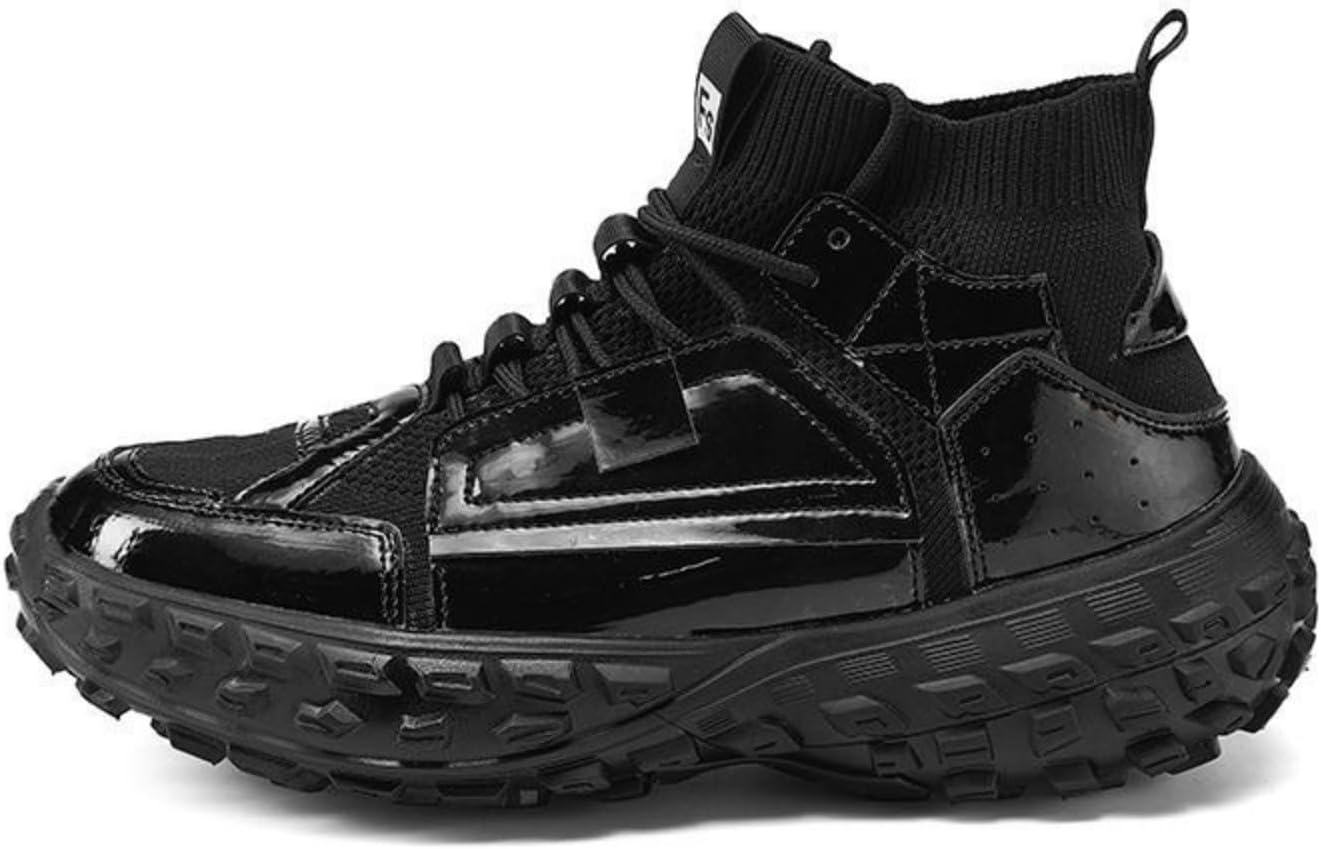 Мужские модные кроссовки MACEFIL с глянцевой отделкой, массивной подошвой, дышащие, для бега, стильная платформа, повседневная обувь для мужчин, черный
Мужские модные кроссовки MACEFIL с глянцевой отделкой, массивной подошвой, дышащие, для бега, стильная платформа, повседневная обувь для мужчин, черный