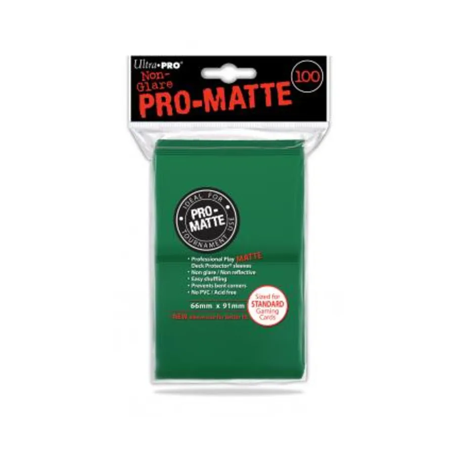 Небликующие обложки для карт Pro-Matte — зеленые (100), Card Sleeves - Standard - Pro-Matte (Ultra-Pro)
Небликующие обложки для карт Pro-Matte — зеленые (100), Card Sleeves - Standard - Pro-Matte (Ultra-Pro)