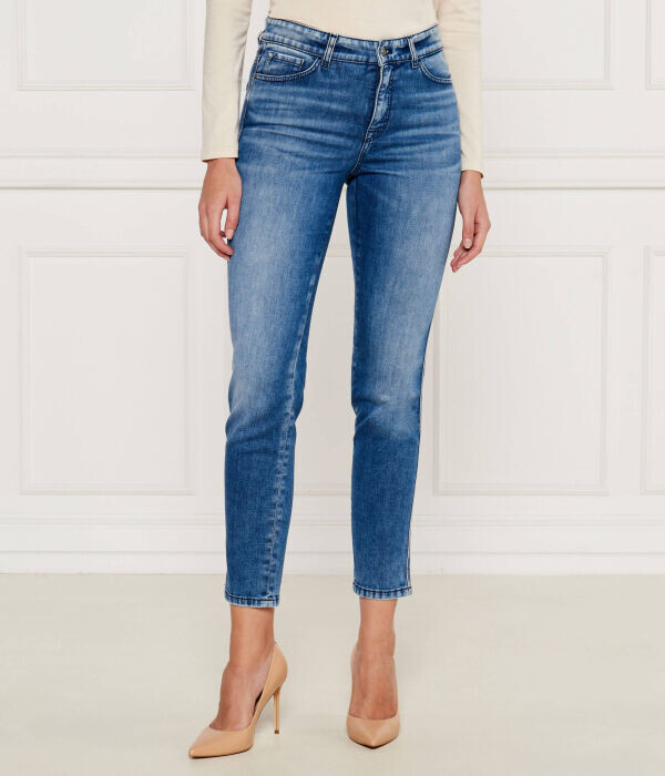 Джинсы женские Marc Cain Силеа облегающего кроя укороченные, синий 
Джинсы женские Marc Cain Силеа облегающего кроя укороченные, синий