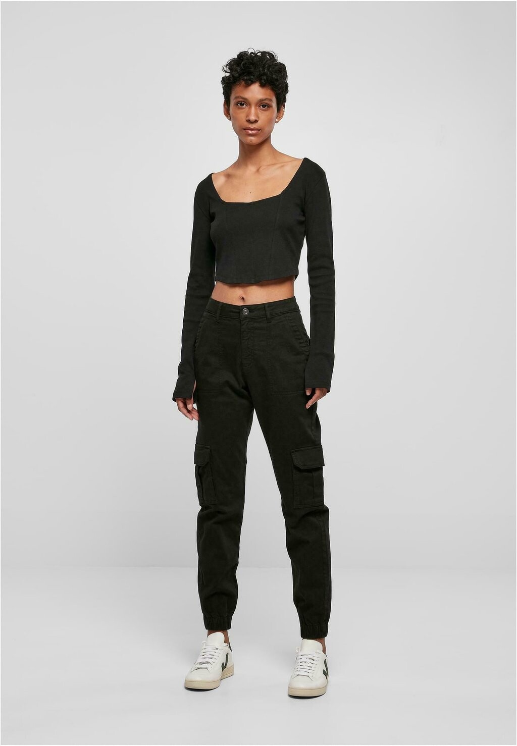 Рубашка с длинным рукавом Urban Classics, черный
Рубашка с длинным рукавом Urban Classics, черный