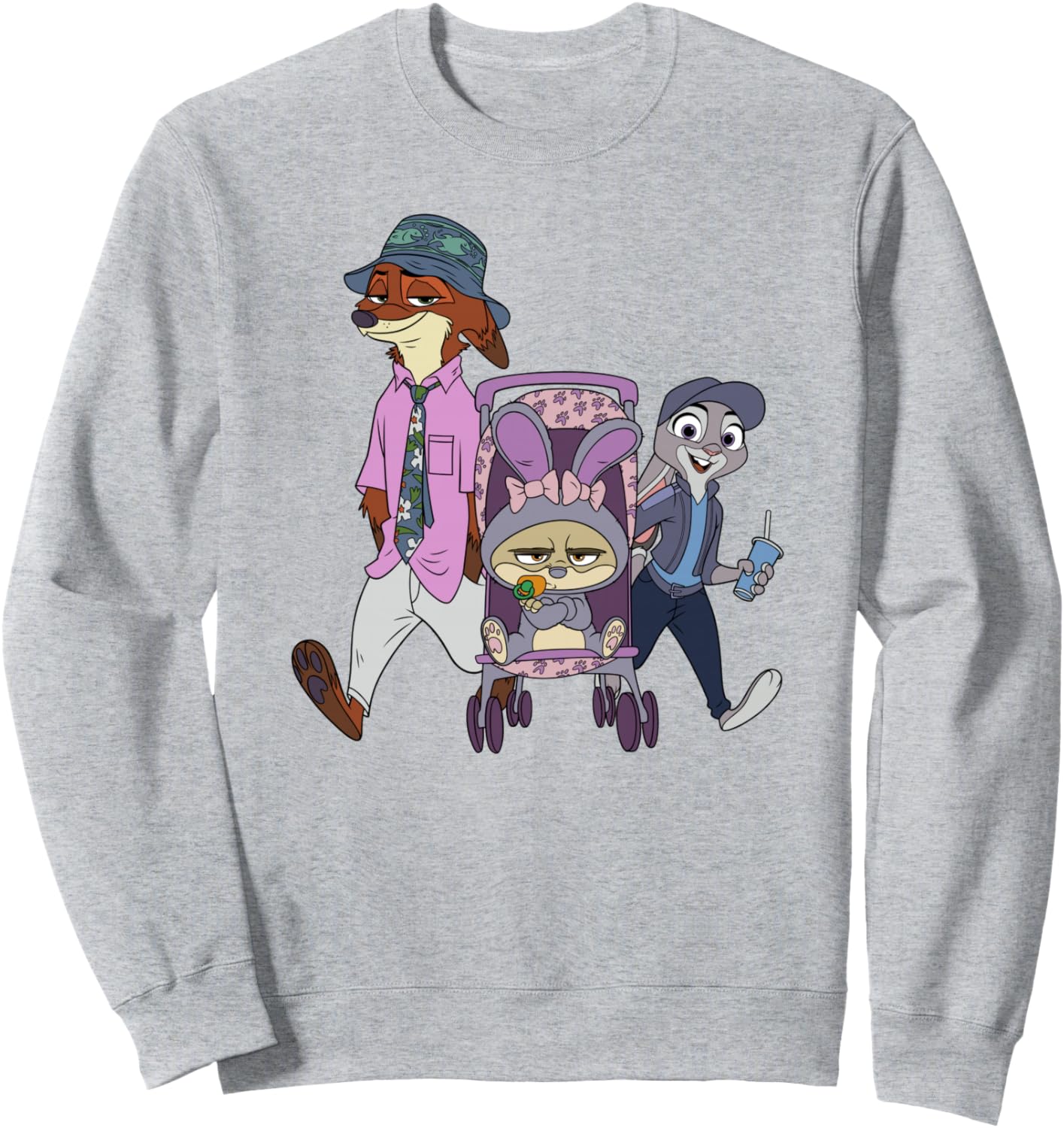 Толстовка Disney Zootopia 2 с изображением счастливой семьи Джуди, Ника и Финника, серый
Толстовка Disney Zootopia 2 с изображением счастливой семьи Джуди, Ника и Финника, серый