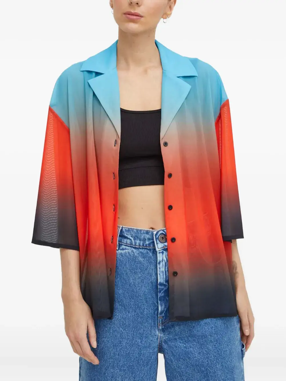 Рубашка с градиентным дизайном Won Hundred, красный
Рубашка с градиентным дизайном Won Hundred, красный