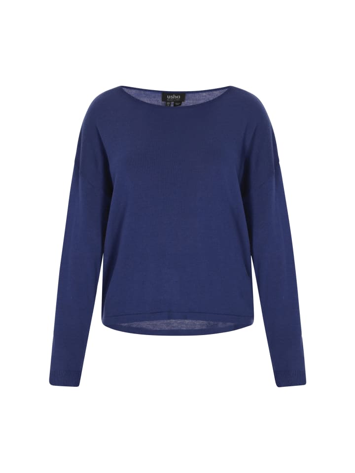 Женский свитер темно-синего цвета usha BLACK LABEL
Женский свитер темно-синего цвета usha BLACK LABEL