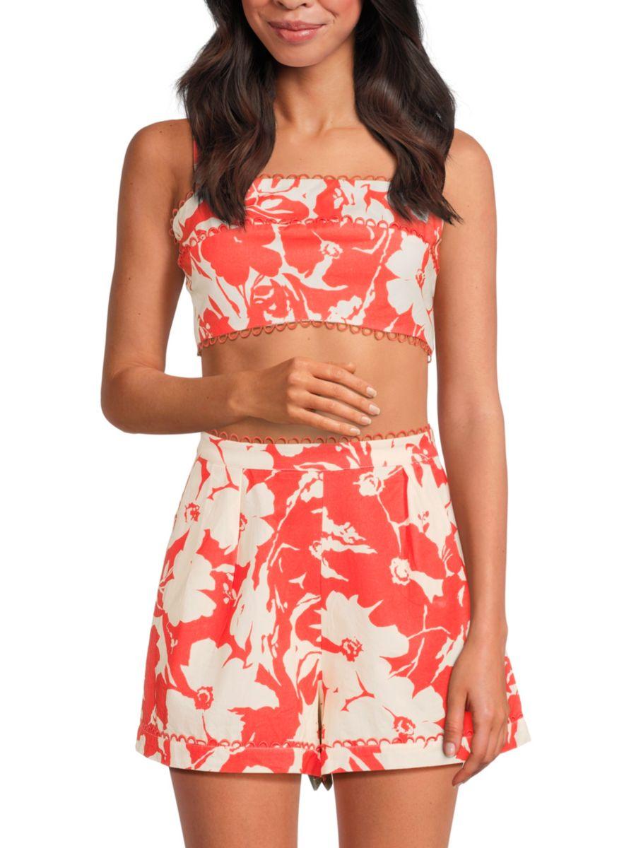 Топ-бюстгальтер с цветочным принтом Alina Amur, цвет Coral Multi
Топ-бюстгальтер с цветочным принтом Alina Amur, цвет Coral Multi