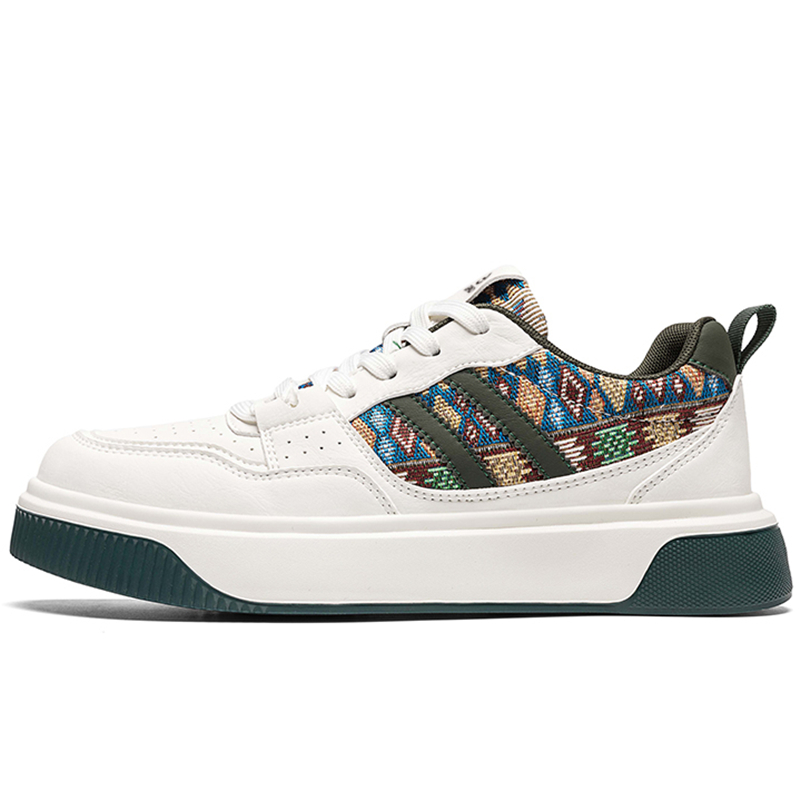 LINGPAO Дышащие нескользящие низкие скейтерские кроссовки мужские бело-зеленые, цвет White Green
LINGPAO Дышащие нескользящие низкие скейтерские кроссовки мужские бело-зеленые, цвет White Green