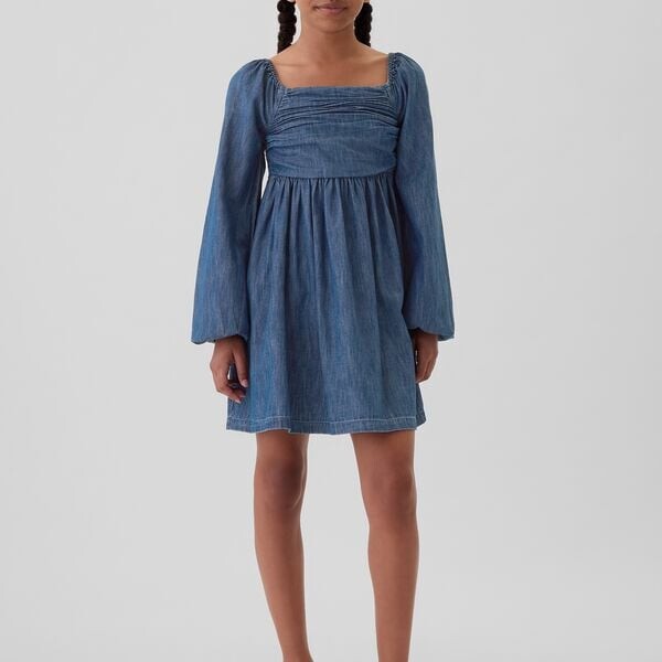 Короткое платье с рукавами-фонариками Gap, синий
Короткое платье с рукавами-фонариками Gap, синий