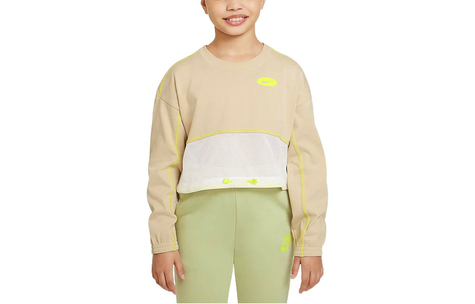 Детский свитшот Nike, белый/зеленый
Детский свитшот Nike, белый/зеленый