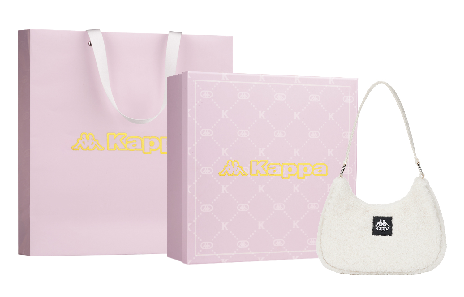 Kappa Шерпа плюшевая дорожная сумка Маджонг сумка Женская ручная кладь через плечо Белая черная, White+Box Limited Edition Shopping Bag 
Kappa Шерпа плюшевая дорожная сумка Маджонг сумка Женская ручная кладь через плечо Белая черная, White+Box Limited Edition Shopping Bag