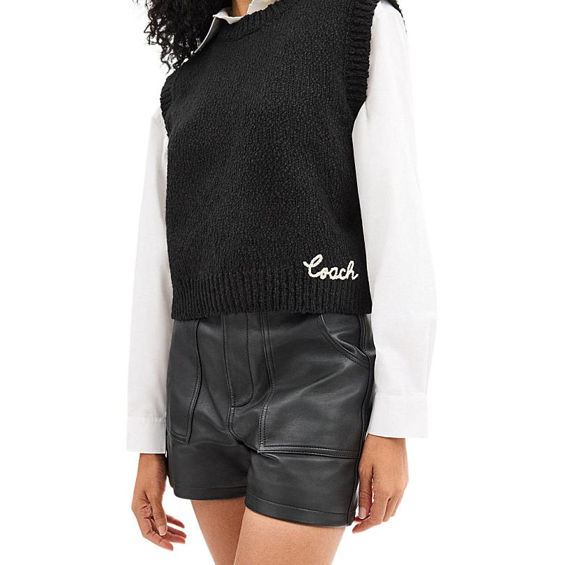 Футболка FW24 вязаная женская черная COACH
Футболка FW24 вязаная женская черная COACH