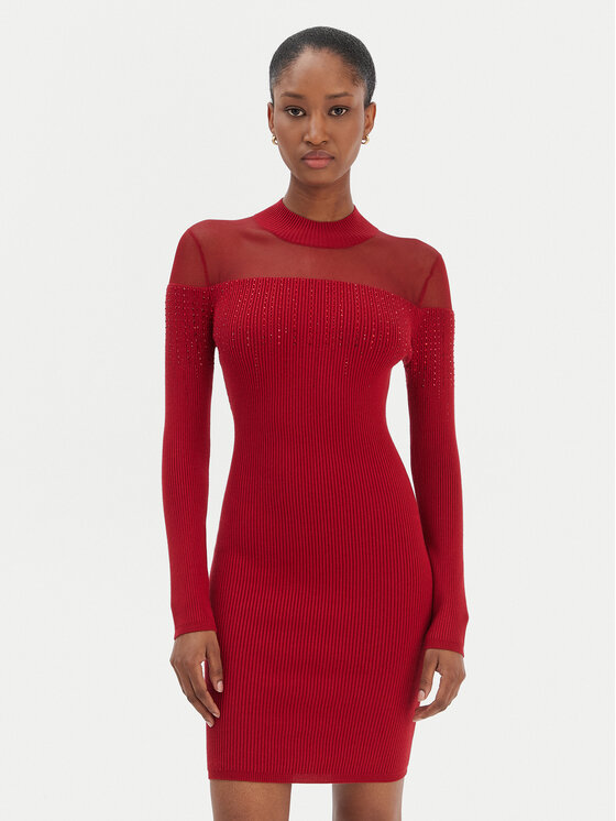 Вязаное платье slim fit W6RK98 Z2YJ2 Guess, красный
Вязаное платье slim fit W6RK98 Z2YJ2 Guess, красный