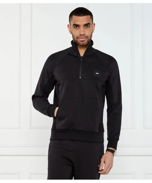 Толстовка с принтом «рубчик» Regular fit Boss Green, черный 
Толстовка с принтом «рубчик» Regular fit Boss Green, черный