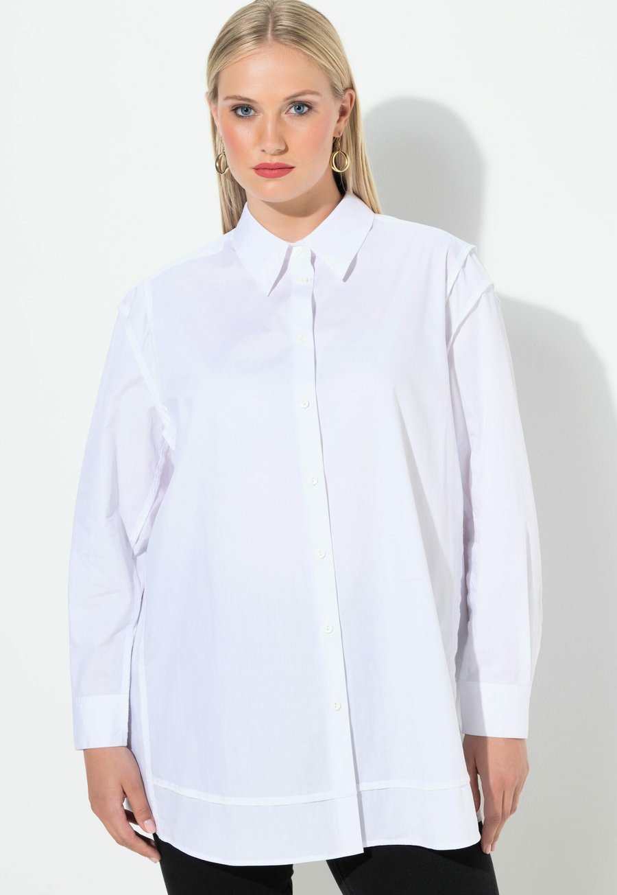Блуза Ulla Popken DECORATIVE SEAM LONG SLEEVE , Snow White/White
Блуза Ulla Popken DECORATIVE SEAM LONG SLEEVE , Snow White/White