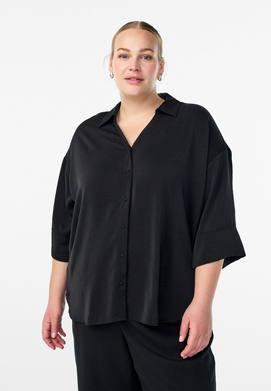 Блуза Zizzi Button-down blouse, Black
Блуза Zizzi Button-down blouse, Black