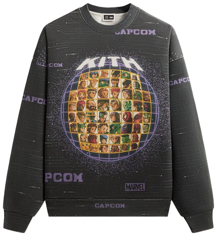 Свитшот Kith x Marvel vs. Capcom Character Select Vintage Nelson Crewneck, черный
Свитшот Kith x Marvel vs. Capcom Character Select Vintage Nelson Crewneck, черный