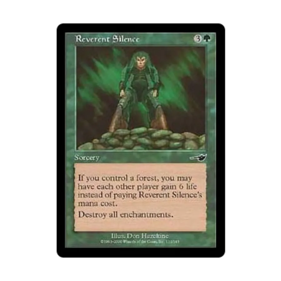 CCG Благоговейное молчание (С), MTG - Nemesis
CCG Благоговейное молчание (С), MTG - Nemesis