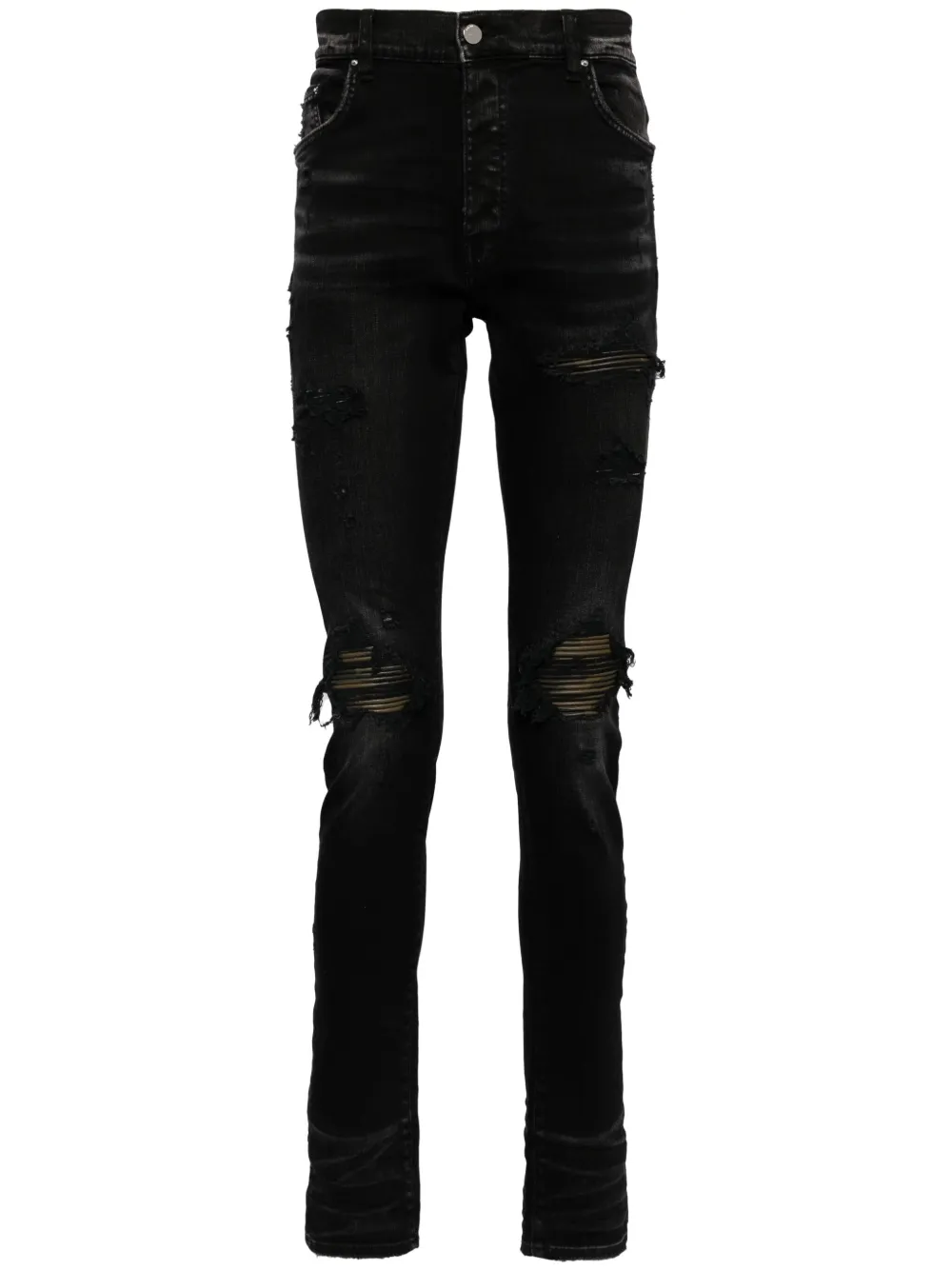 Джинсы скинни с эффектом потертости AMIRI, черный
Джинсы скинни с эффектом потертости AMIRI, черный