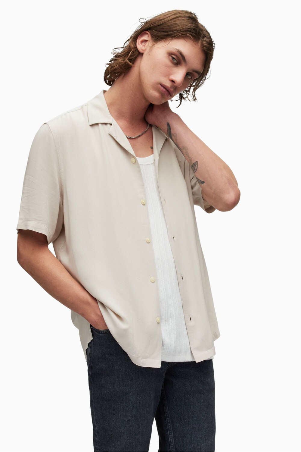 Рубашка Allsaints Venice натурального цвета с короткими рукавами All Saints
Рубашка Allsaints Venice натурального цвета с короткими рукавами All Saints