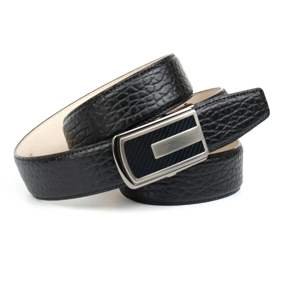 Кожаный ремень Anthoni Crown с характерным тиснением, изогнутый, черный
Кожаный ремень Anthoni Crown с характерным тиснением, изогнутый, черный