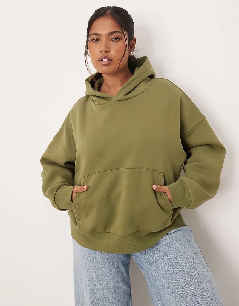 Толстовка свободного кроя с начесом сзади ASOS DESIGN Curve цвета хаки
Толстовка свободного кроя с начесом сзади ASOS DESIGN Curve цвета хаки