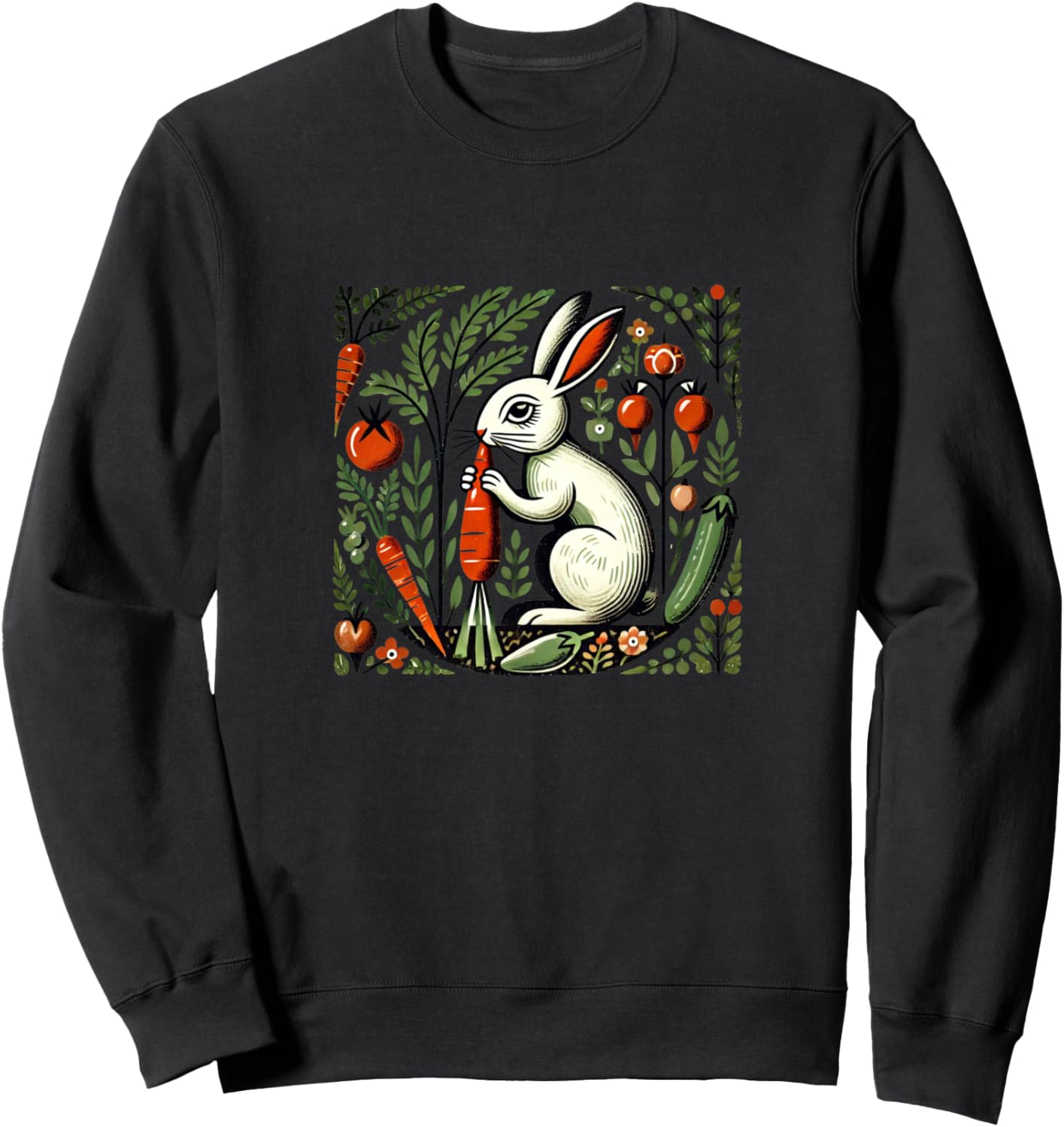 Иллюстрация кролика, жующего морковку, милый кролик, рисунок кролика, толстовка с кроликом Vintage Rabbits Arts Snugg, черный
Иллюстрация кролика, жующего морковку, милый кролик, рисунок кролика, толстовка с кроликом Vintage Rabbits Arts Snugg, черный
