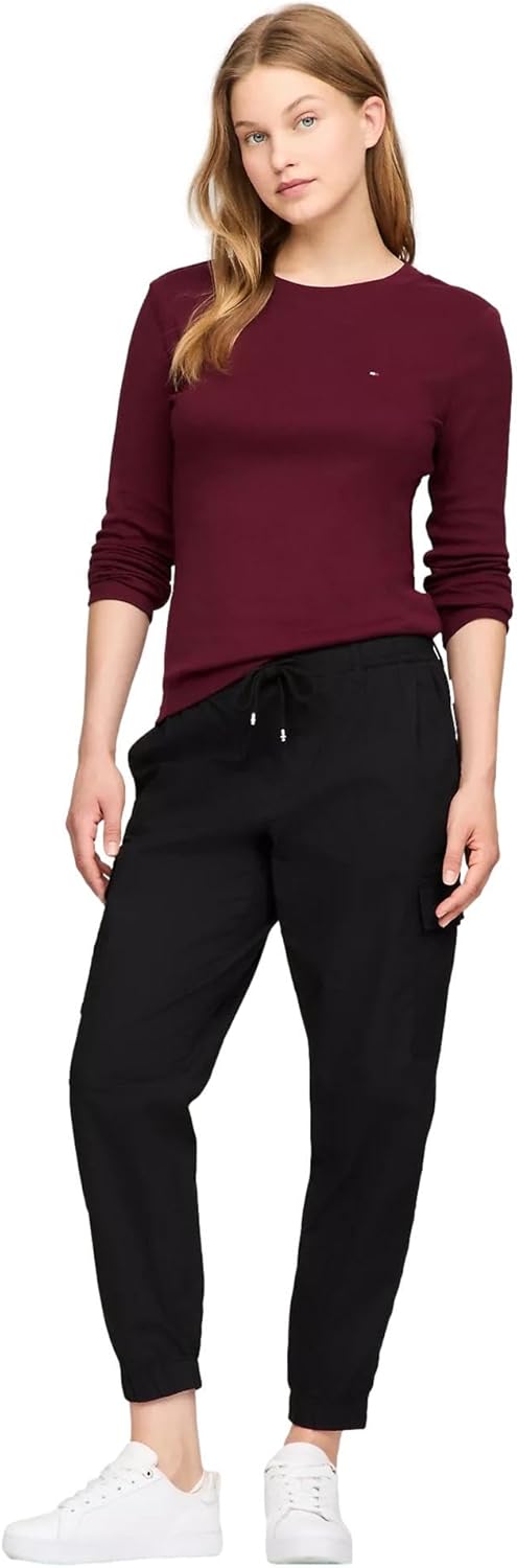 Женский лонгслив с узором пейсли от Tommy Hilfiger, Deep Rouge.
Женский лонгслив с узором пейсли от Tommy Hilfiger, Deep Rouge.