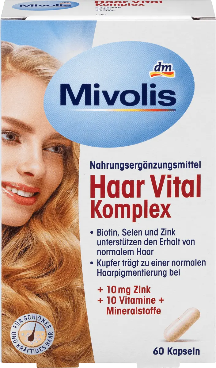 Hair Vital Complex капсулы 60 шт 60 шт Mivolis
Hair Vital Complex капсулы 60 шт 60 шт Mivolis