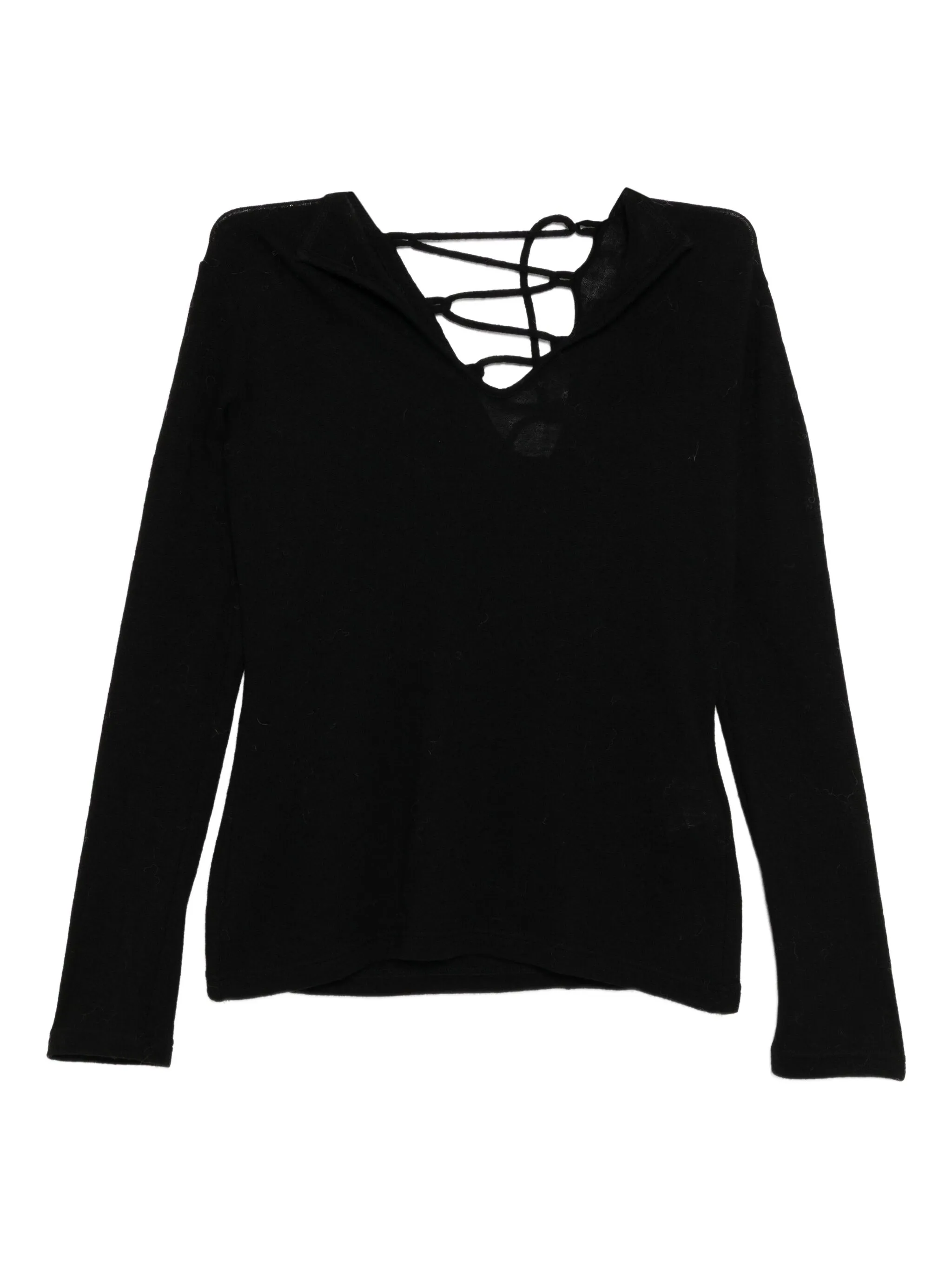 Джемпер со шнуровкой Yohji Yamamoto, черный
Джемпер со шнуровкой Yohji Yamamoto, черный