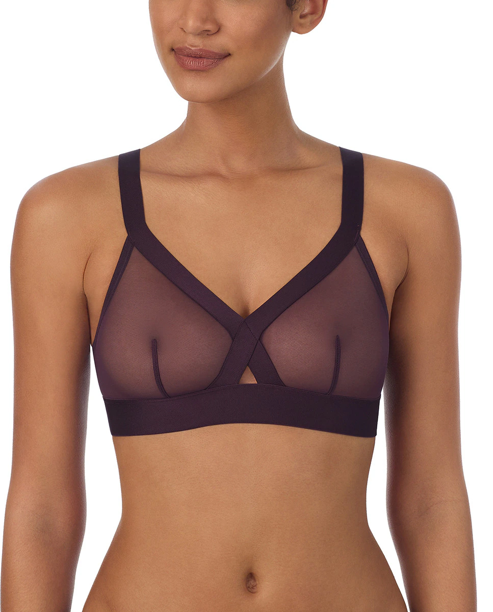 Прозрачный бюстгальтер без косточек DKNY, фиолетовый
Прозрачный бюстгальтер без косточек DKNY, фиолетовый