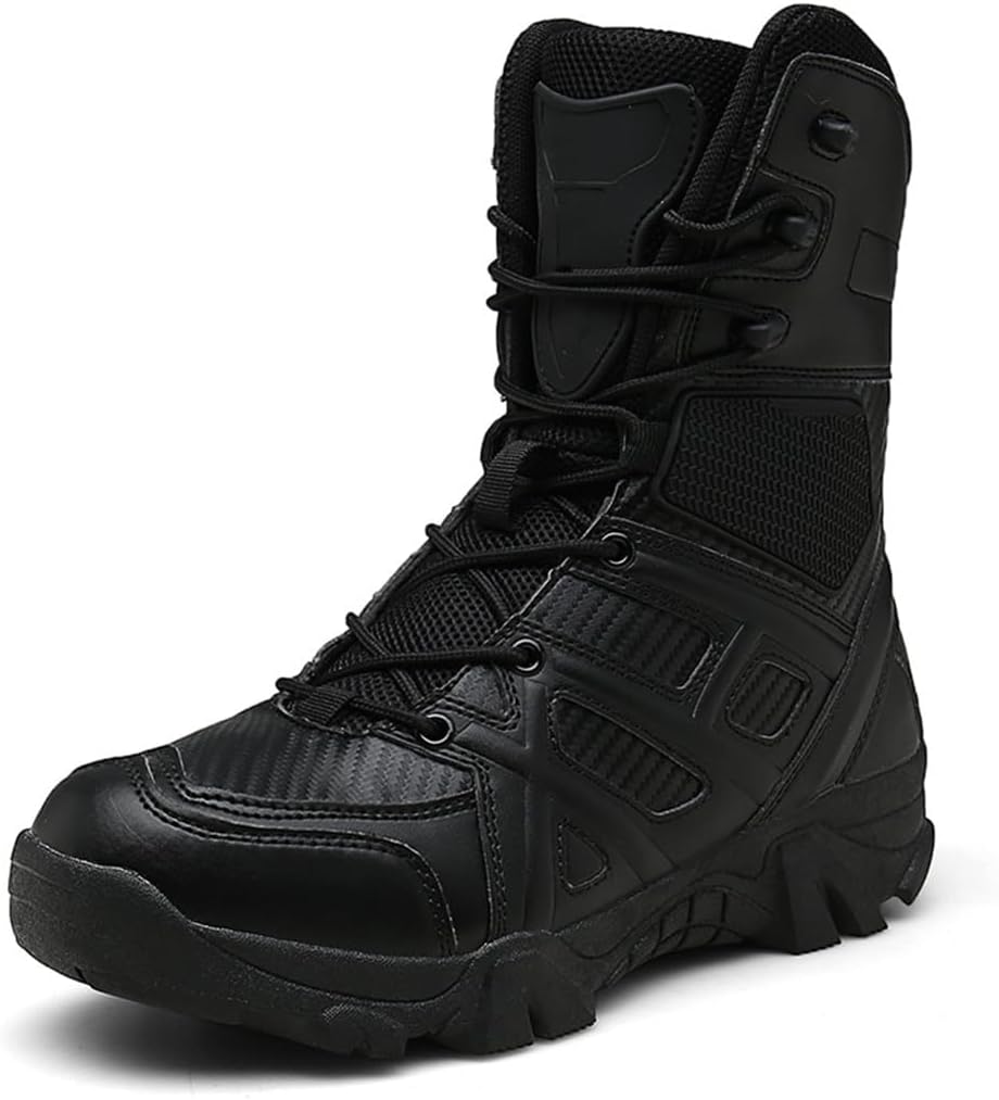 Мужские военные кожаные ботинки Suwequest тактические пустынные боевые ботинки для улицы, высокие ботинки, черный
Мужские военные кожаные ботинки Suwequest тактические пустынные боевые ботинки для улицы, высокие ботинки, черный