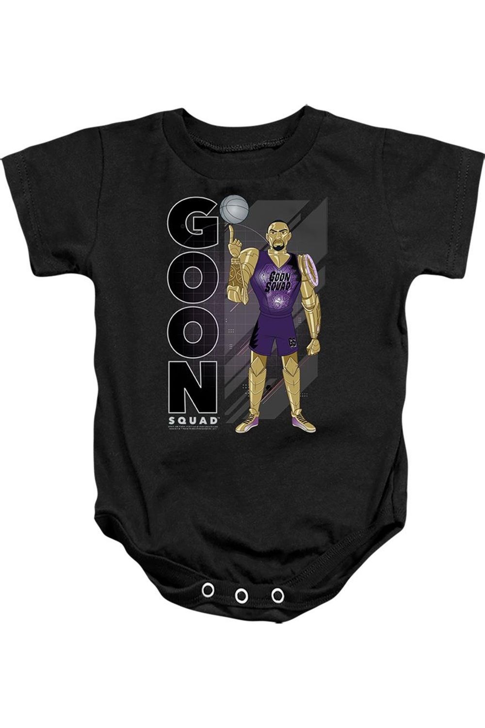 Детский комбинезончик «Space Jam 2 Goon Squad Chronos» Gildan, черный
Детский комбинезончик «Space Jam 2 Goon Squad Chronos» Gildan, черный