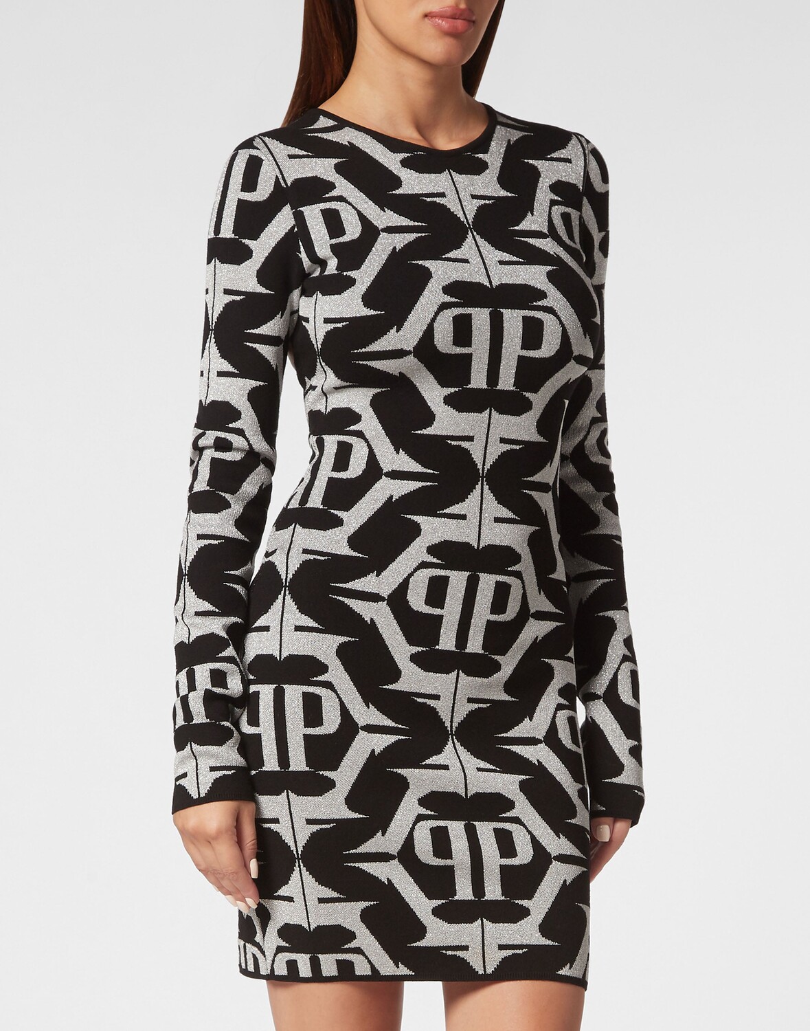 Вискоза и усилитель; Мини-платье с люрексом Шестигранник Philipp Plein, черный
Вискоза и усилитель; Мини-платье с люрексом Шестигранник Philipp Plein, черный