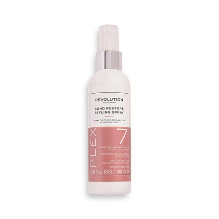 Revolution Haircare Plex 7 Bond Restore спрей для укладки, 100 мл, Makeup Revolution
Revolution Haircare Plex 7 Bond Restore спрей для укладки, 100 мл, Makeup Revolution