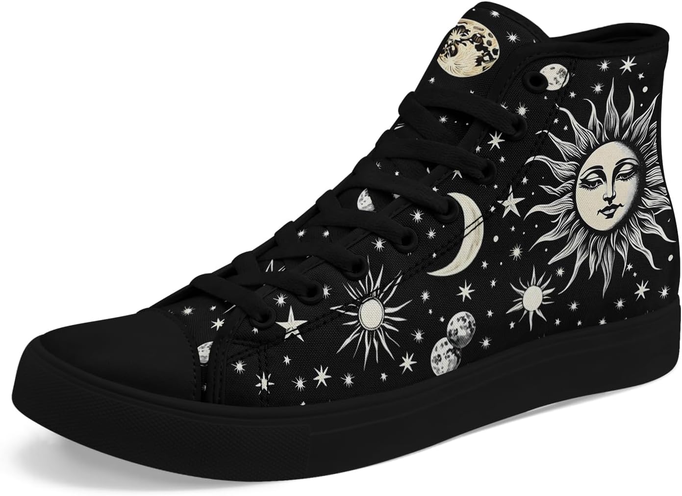 Красочные высокие кеды из парусины для мужчин и женщин с дизайном «Солнце, луна, дракон» Awsole, белый/черный
Красочные высокие кеды из парусины для мужчин и женщин с дизайном «Солнце, луна, дракон» Awsole, белый/черный