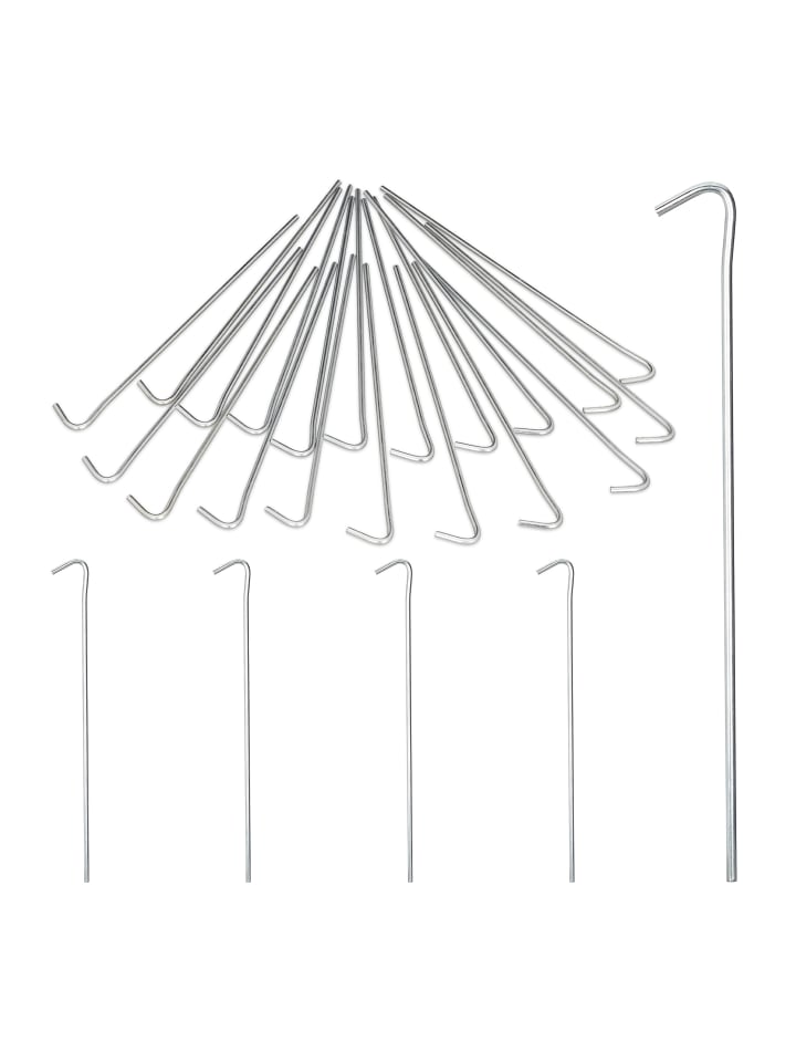 Relaxdays 200 колышков для палатки серебристого цвета - 22 см
Relaxdays 200 колышков для палатки серебристого цвета - 22 см