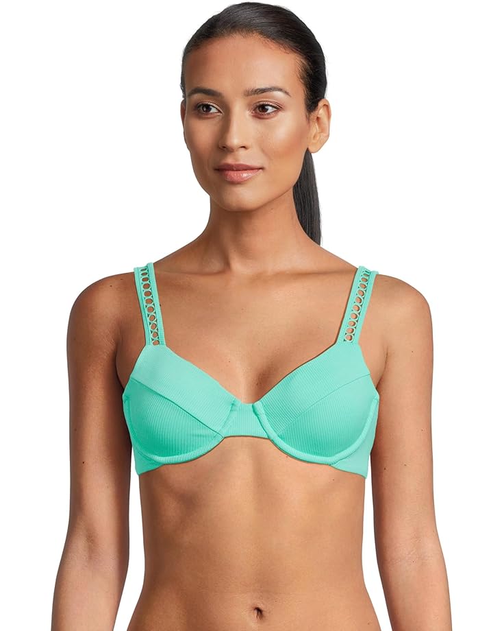 Пляжный топ BECCA Modern Edge Rib Sandy Underwire Bra Top, цвет Aqua Sea
Пляжный топ BECCA Modern Edge Rib Sandy Underwire Bra Top, цвет Aqua Sea