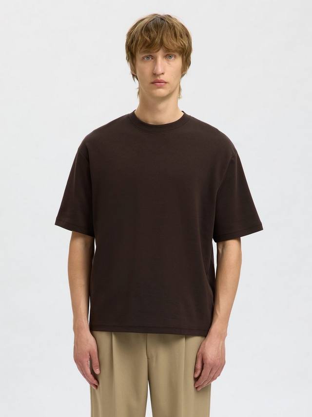 Футболка с коротким рукавом и круглым вырезом Selected
Футболка с коротким рукавом и круглым вырезом Selected