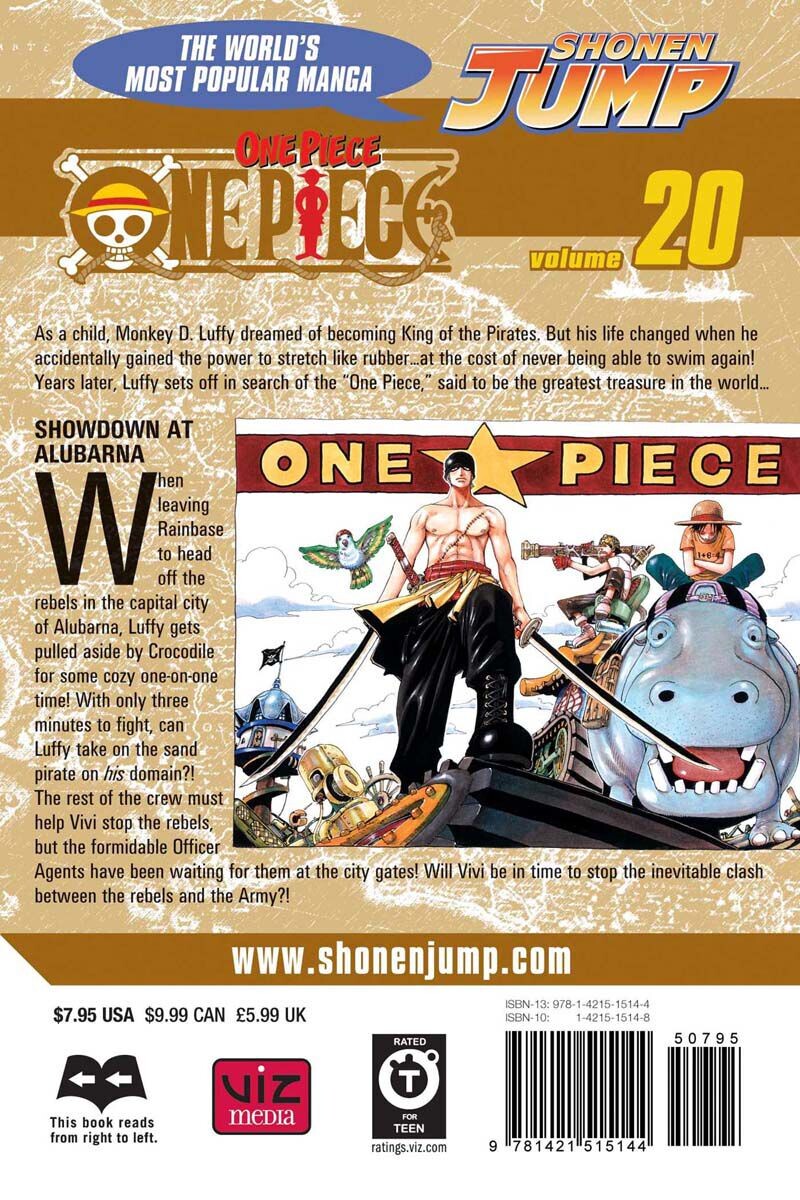 Манга One Piece Manga Volume 20
Манга One Piece Manga Volume 20