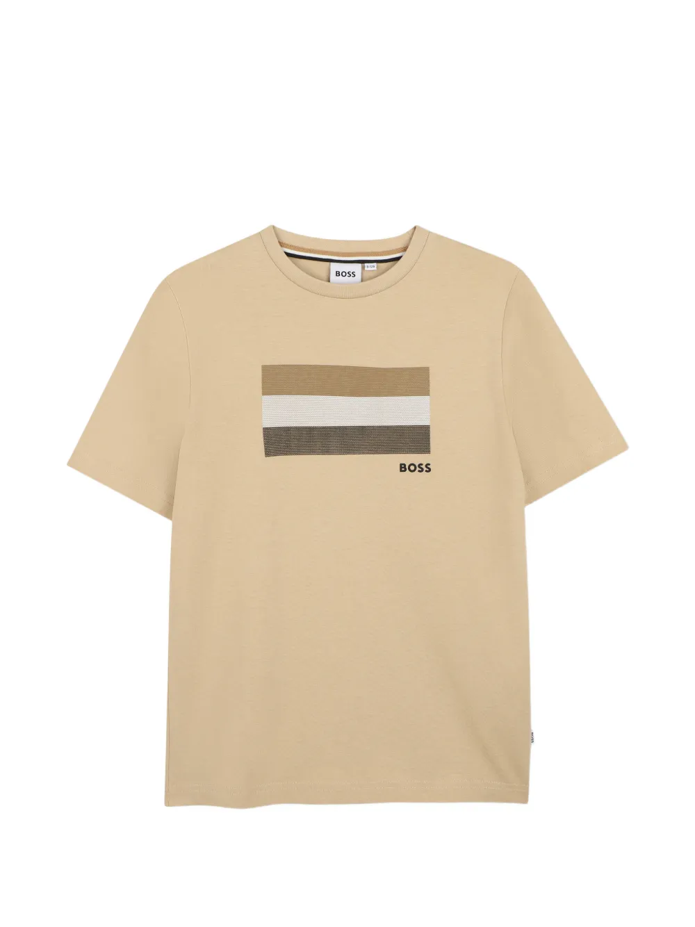 Футболка в полоску с круглым вырезом Boss Kidswear, бежевый
Футболка в полоску с круглым вырезом Boss Kidswear, бежевый