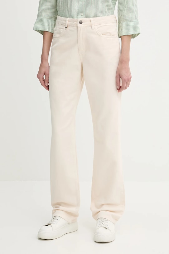 Хлопковые джинсы United Colors Of Benetton, бежевый 
Хлопковые джинсы United Colors Of Benetton, бежевый