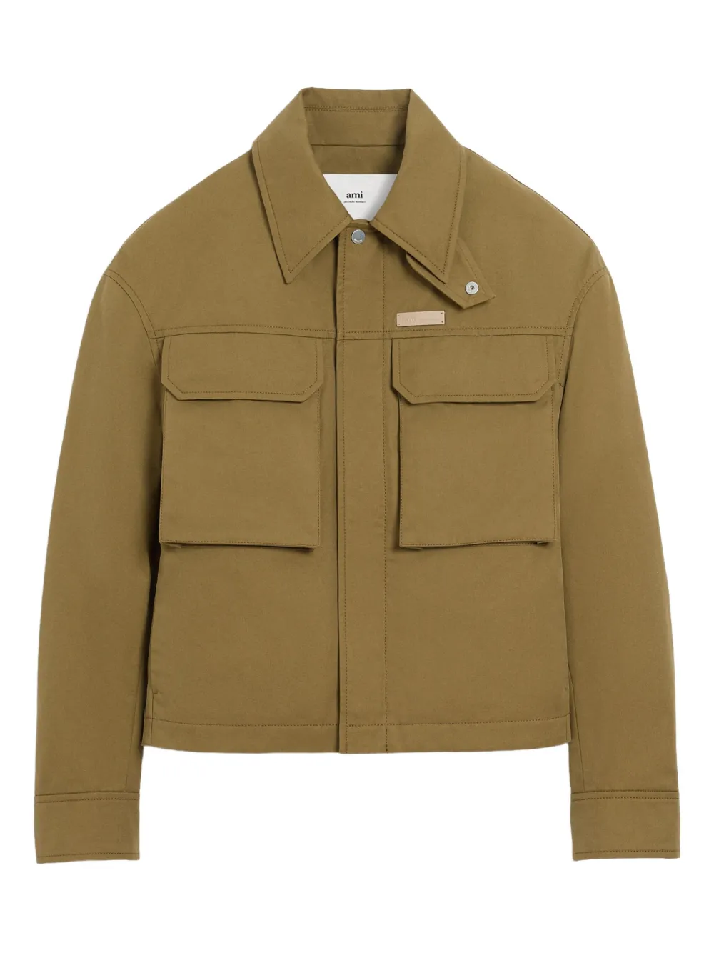 Хлопковая куртка AMI Paris, зеленый
Хлопковая куртка AMI Paris, зеленый