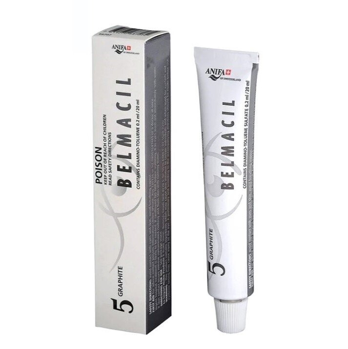 Belmacil, Краска для бровей и ресниц №5 графит, 20 мл
Belmacil, Краска для бровей и ресниц №5 графит, 20 мл