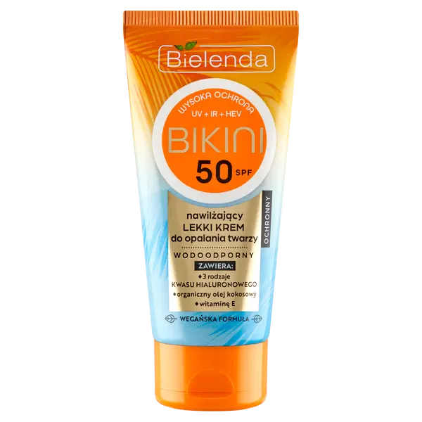 Увлажняющий легкий солнцезащитный крем для лица с spf50, 50 мл Bielenda Bikini
Увлажняющий легкий солнцезащитный крем для лица с spf50, 50 мл Bielenda Bikini