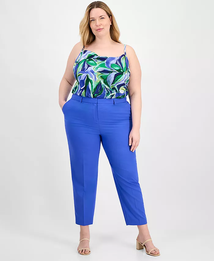 Классические брюки до щиколотки больших размеров Tahari ASL, синий
Классические брюки до щиколотки больших размеров Tahari ASL, синий